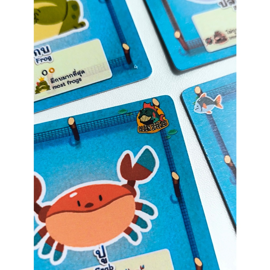 การ์ดในเกม Fish Farmer vs Alien Species